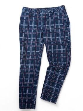 Plaid Green, purple and lavender Slim Pants‎